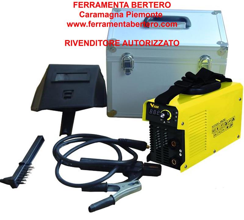 SALDATRICE VIGOR INVERTER 160 CORRENTE SALDATURA AMP.20-160A ELETTRODI 1,6 -3,2